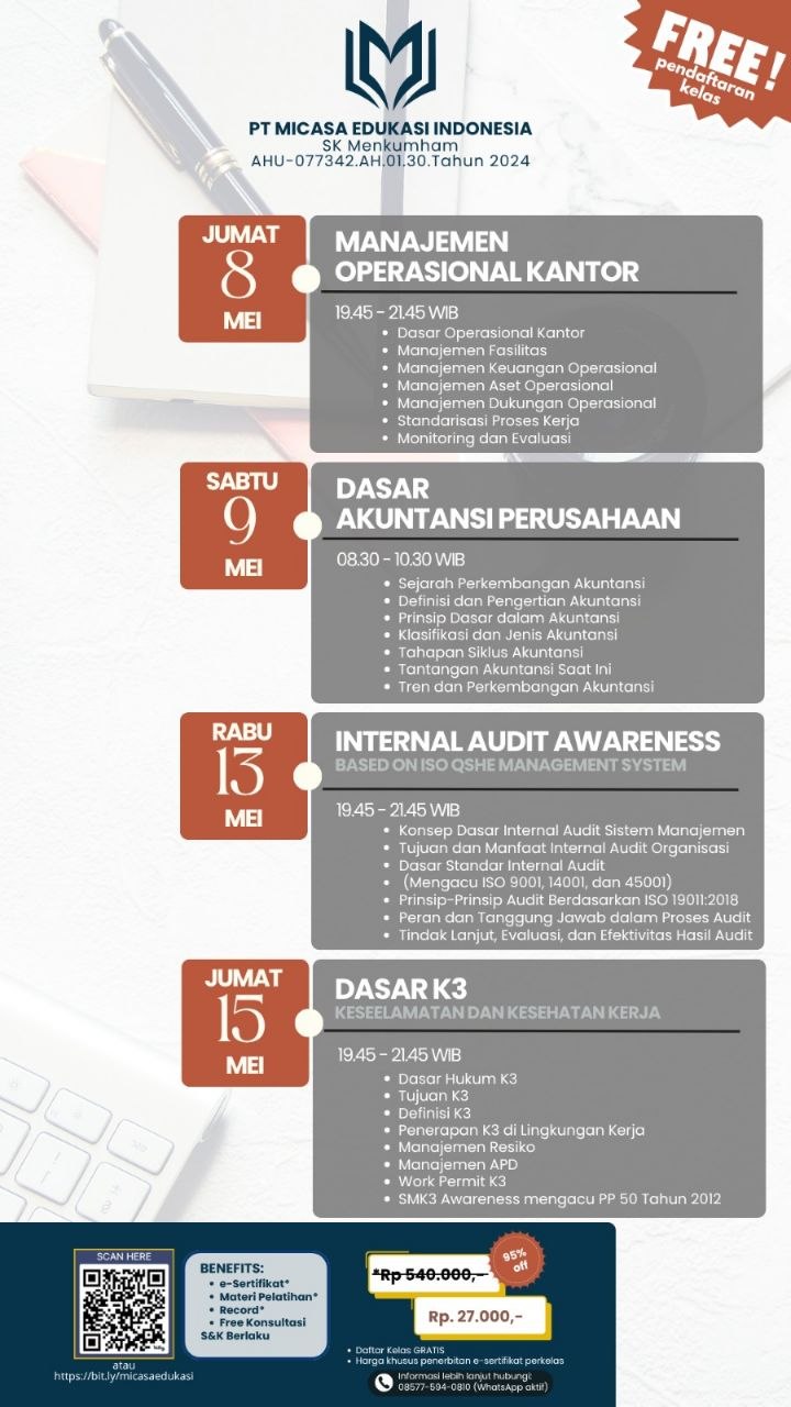 Kelas Dasar K3